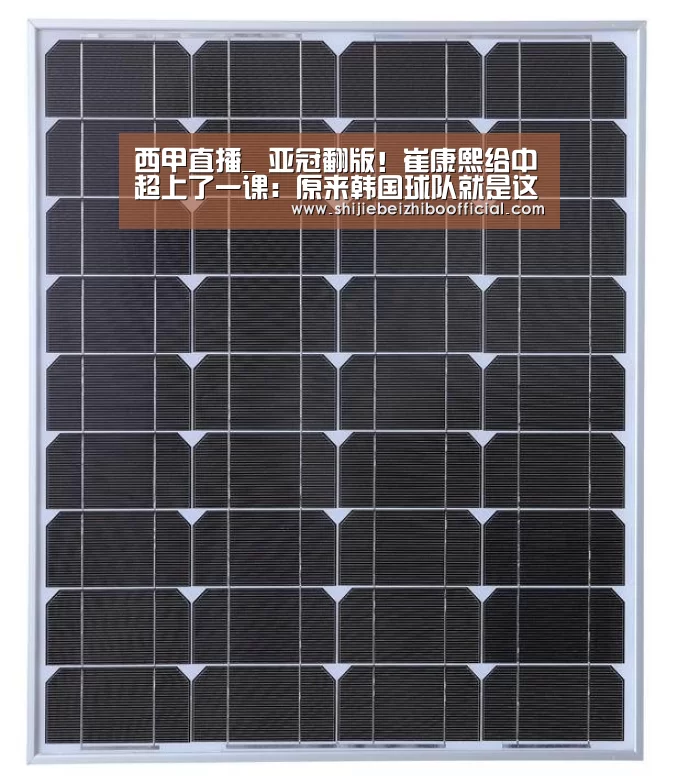 西甲直播_
亚冠翻版!崔康熙给中超上了一课:原来韩国球队就是这样踢我们的(图4) 足球直播