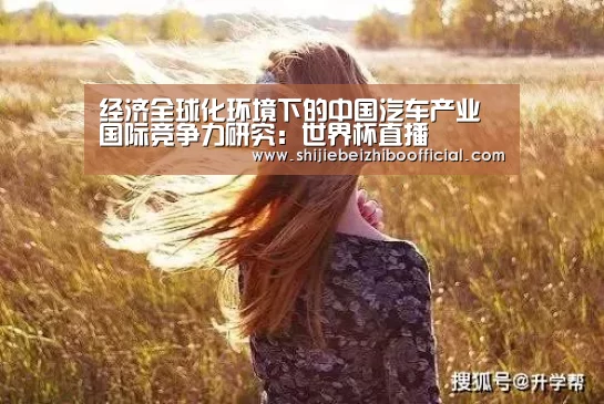 经济全球化环境下的中国汽车产业国际竞争力研究:世界杯直播(图2) 世界杯直播